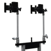 Magliner Flat Screen Vertical Dual Riser (Adj.) with 5/8″ Baby Pin