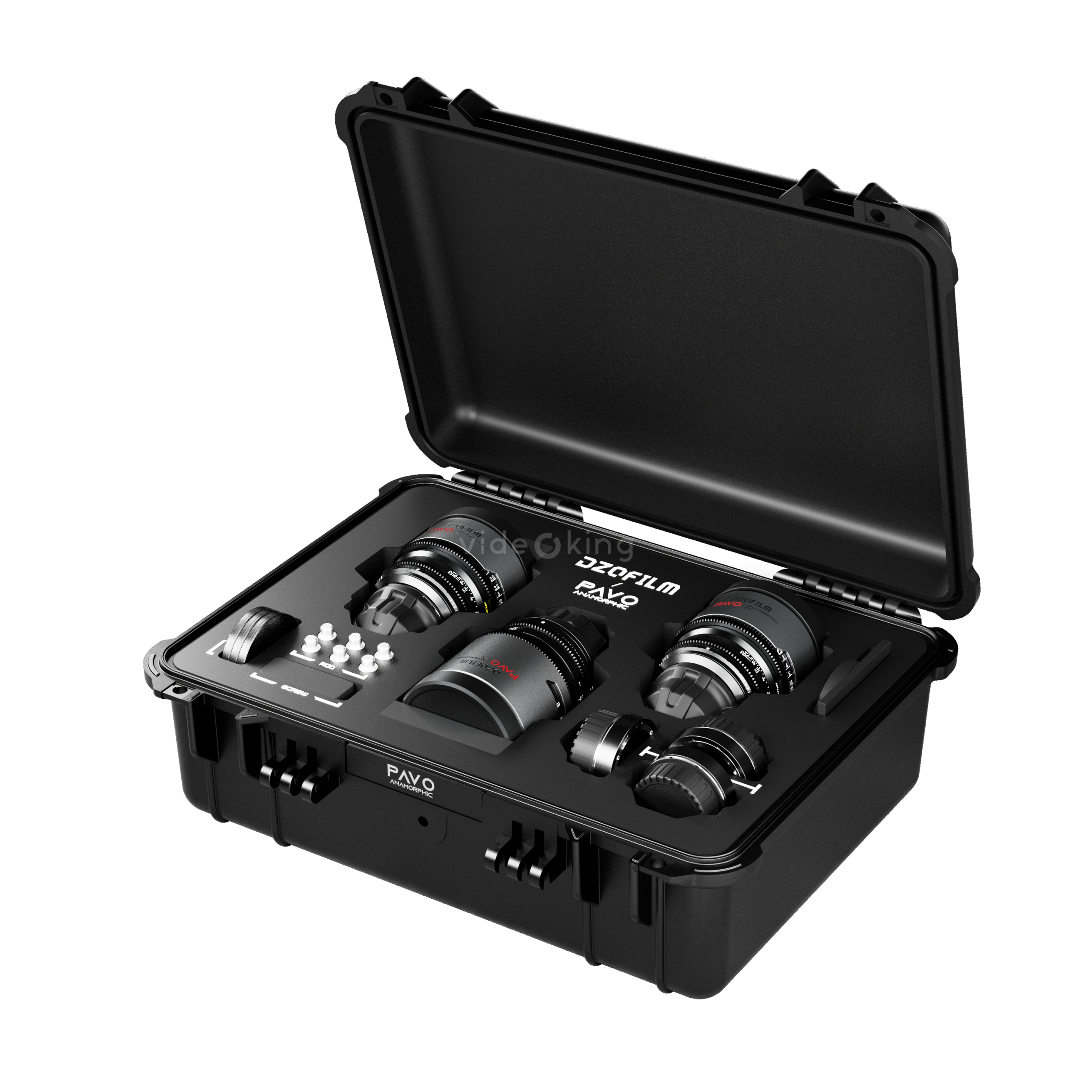 DZOFILM Pavo 2x anamorphic Prime B set 32/55/100mm T2.1 (PL+EF mount)