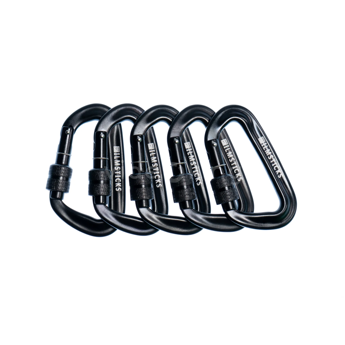 Filmsticks Locking Carabiner in Black (Pack of 5)