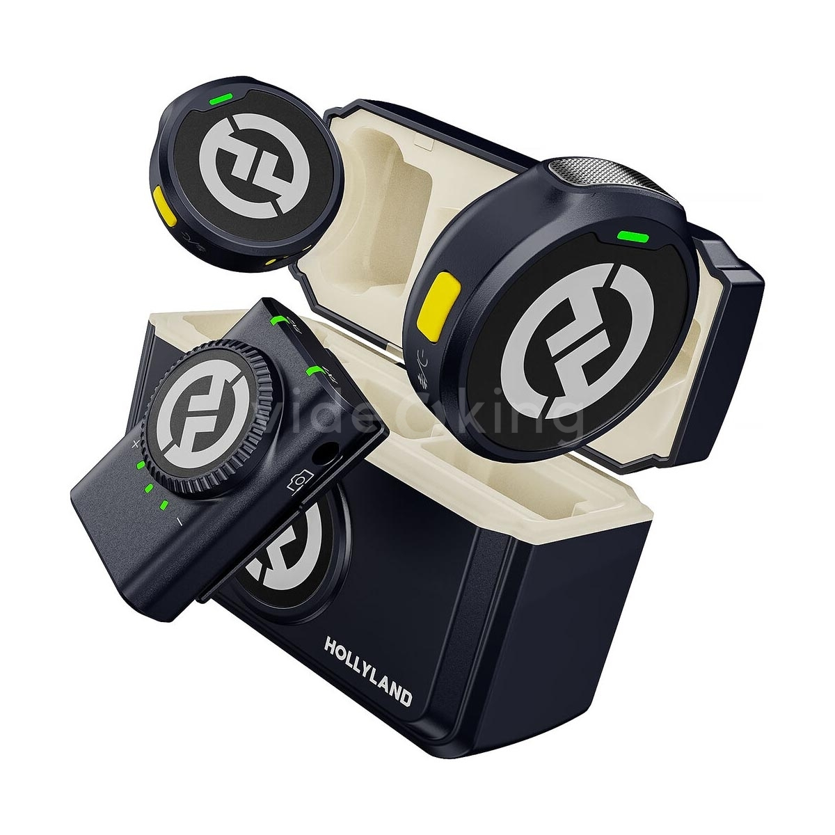 Hollyland LARK M2 DUO Camera-Mount Wireless Microphone System (Shine Charcoal)