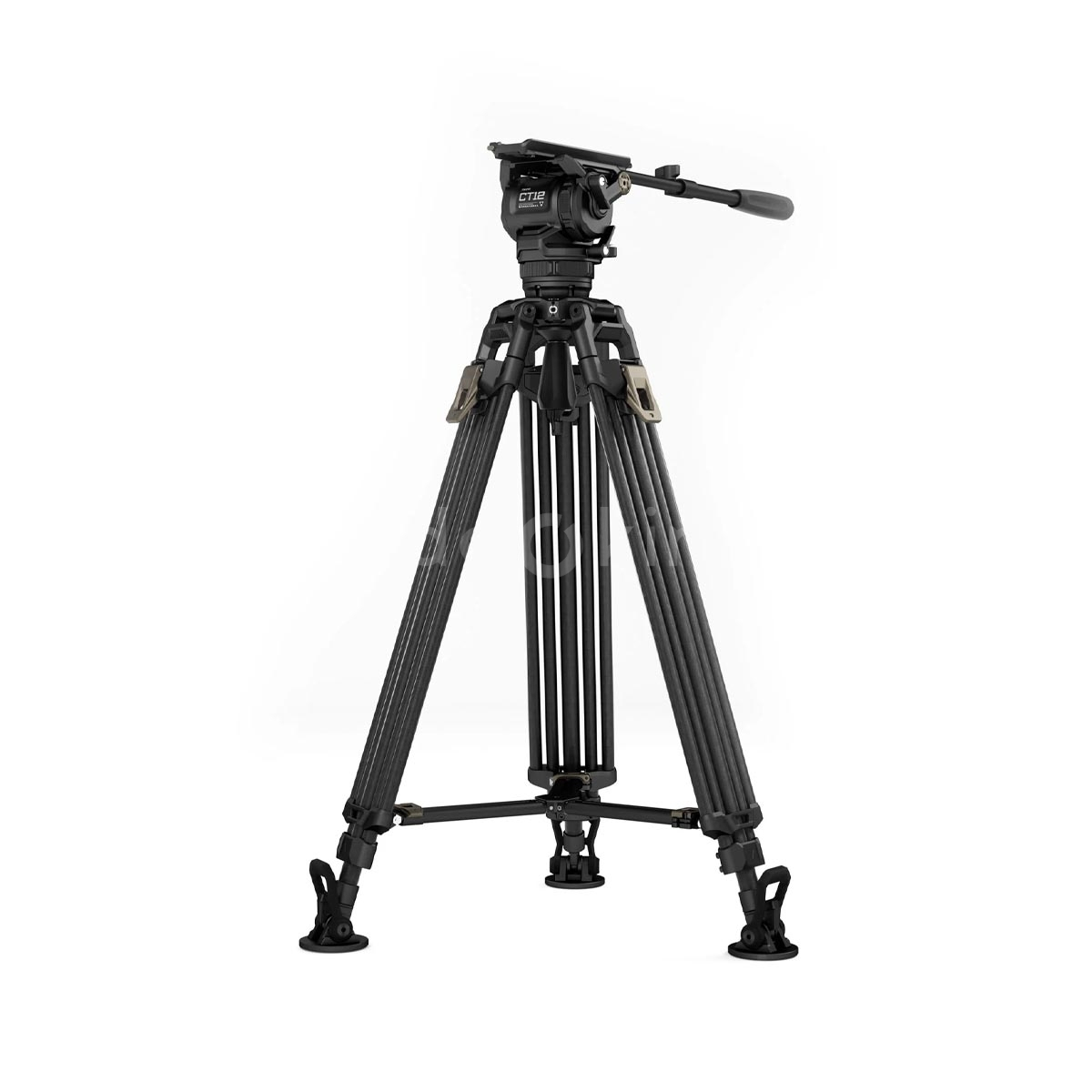 TILTA 75mm Cine Fluid Head with 2-Stage One Touch Carbon Fiber Tripod Legs (12KG)
