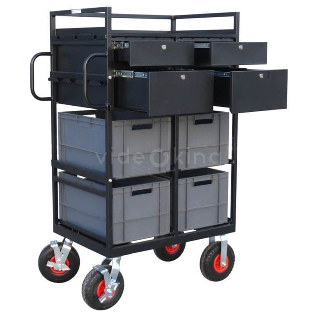 Euro-Crate Trolley with Lockable Drawers_1
