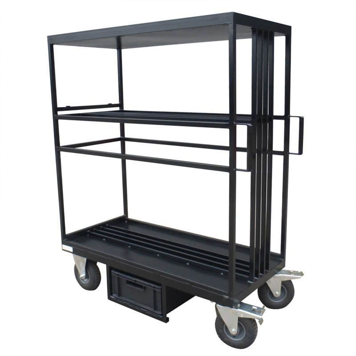 Lomart Film Carts Mini Flag Cart with 1 Euro Crate, up to 28 Flags