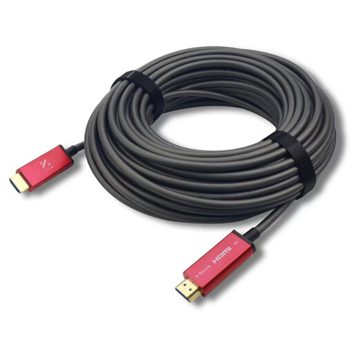 ZILR Cable Reel HDMI 8Kp60 20m (Directional Full to Full) Armored Fiber Optic Cable on Production Reel