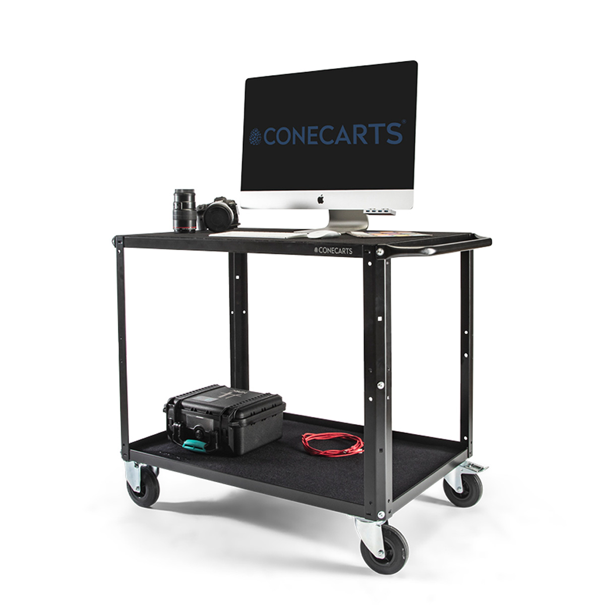 CONECARTS LARGE CART – WORKSTATION VERSION – 2 shelves