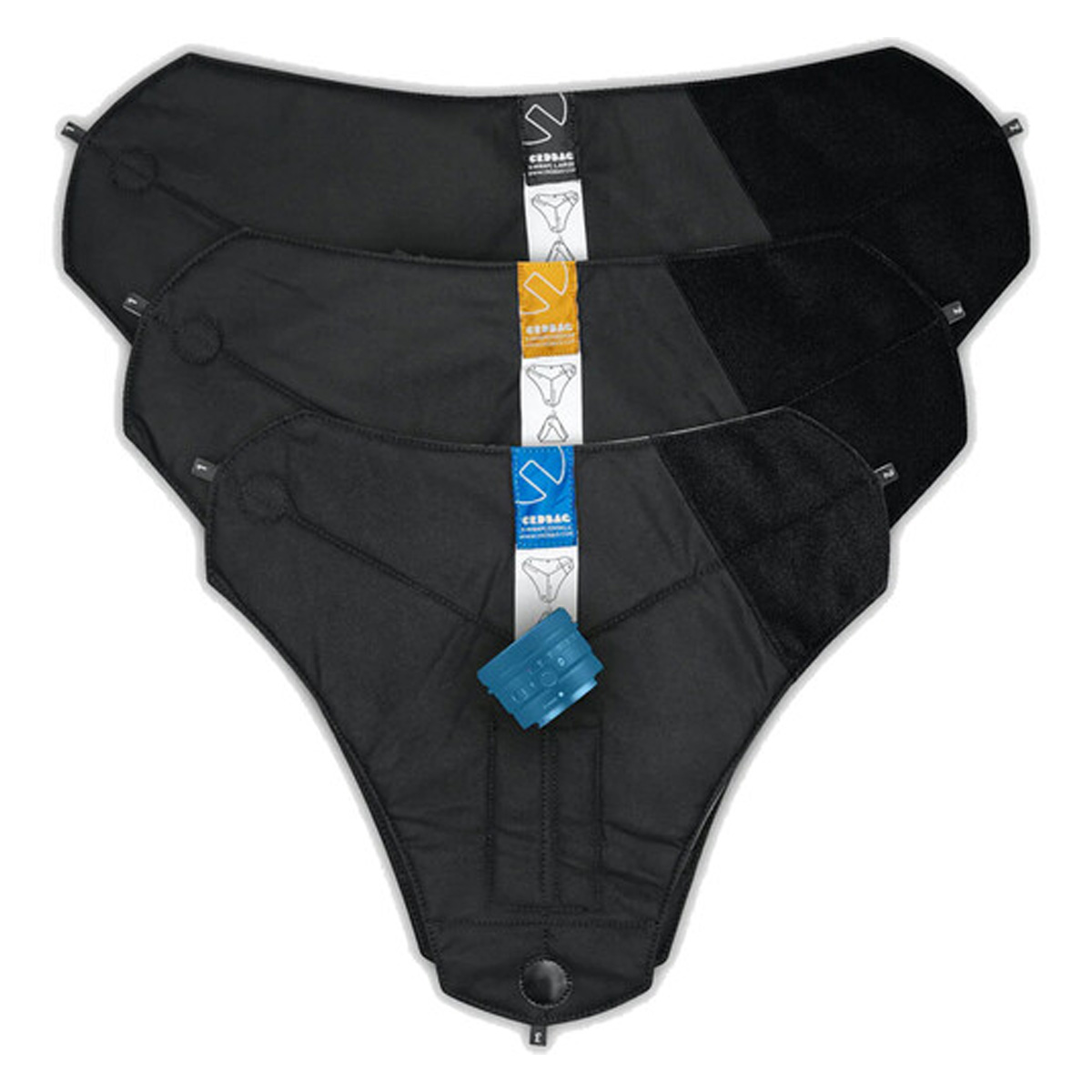 CRDBAG Set of 3 Y-Wraps (Black, Small/Medium/Large)