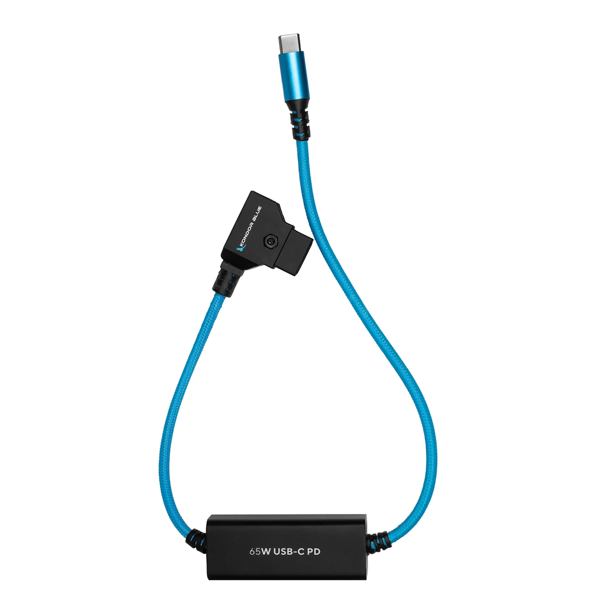 Kondor Blue 16″ D-Tap to USB-C Power Delivery Cable for Mirrorless Cameras & Laptops