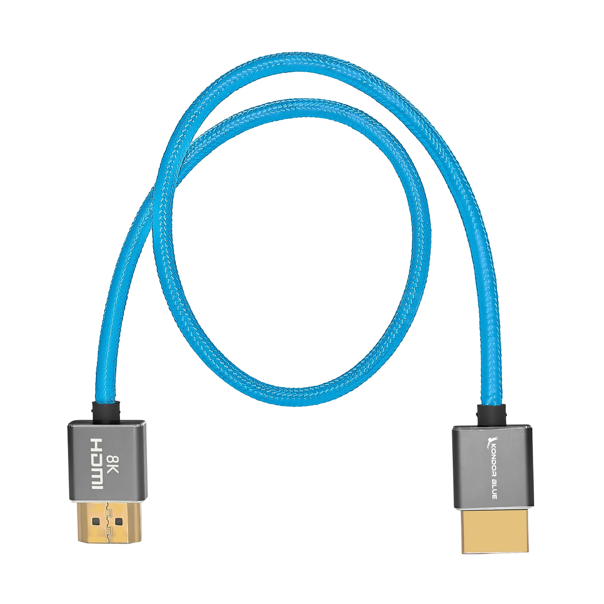 Kondor Blue 8K HDMI 2.1 17″ Braided Cable for On-Camera Monitors