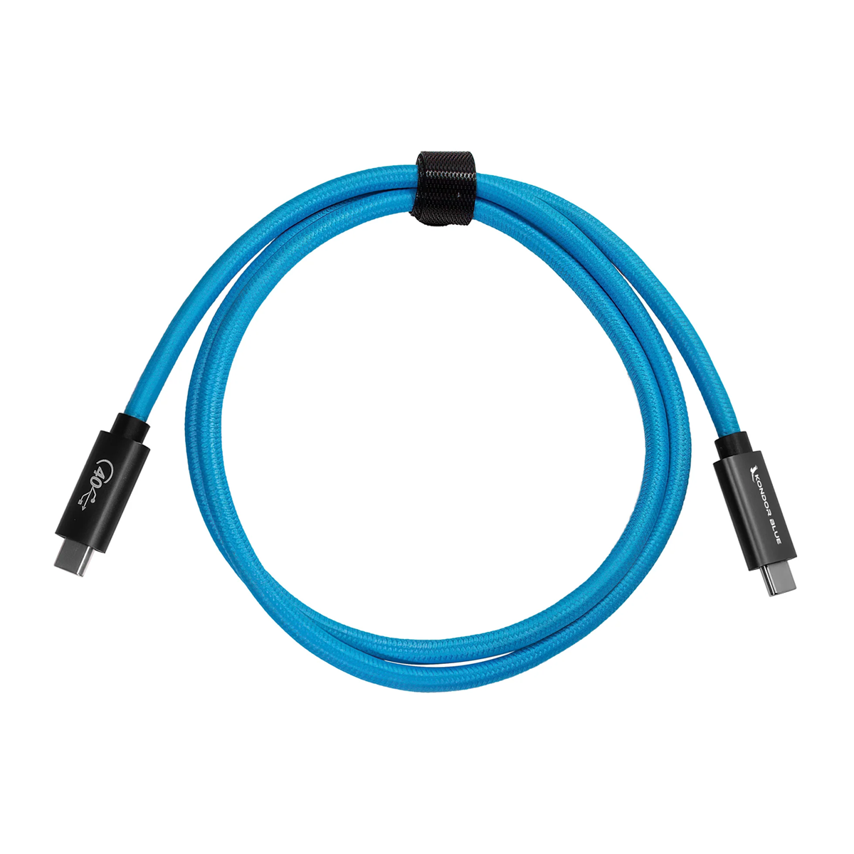 Kondor Blue Thunderbolt 4 Compatible USB 4.0 Type C Cable Blazing 40G Speeds 5A 100W