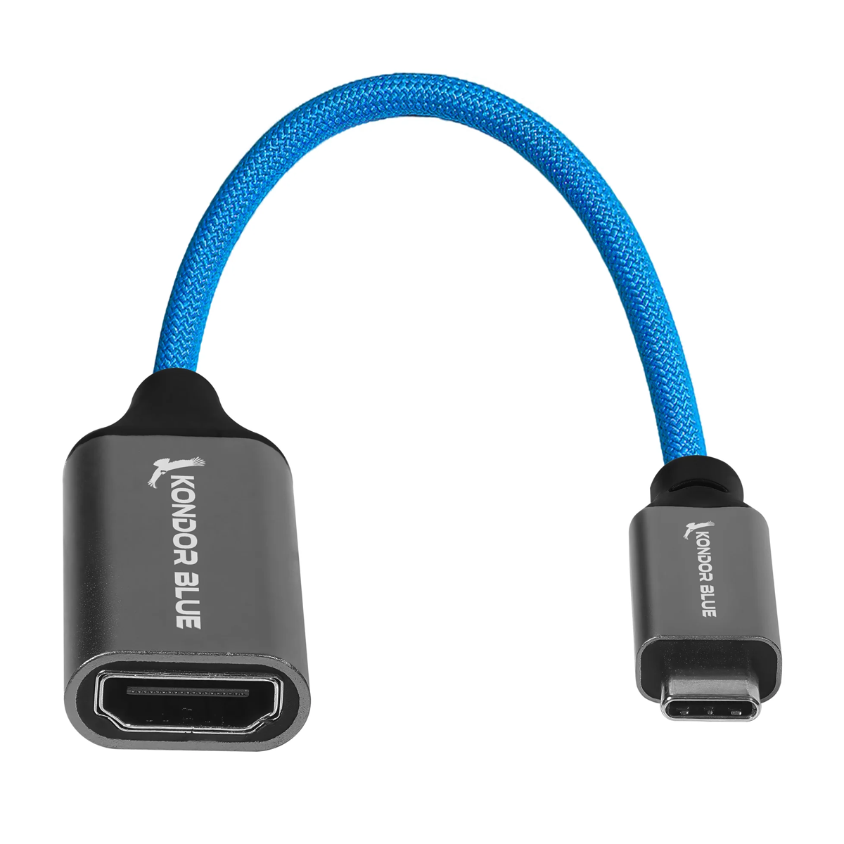 Kondor Blue USB-C to Female HDMI Adapter – Display Cable for Monitors
