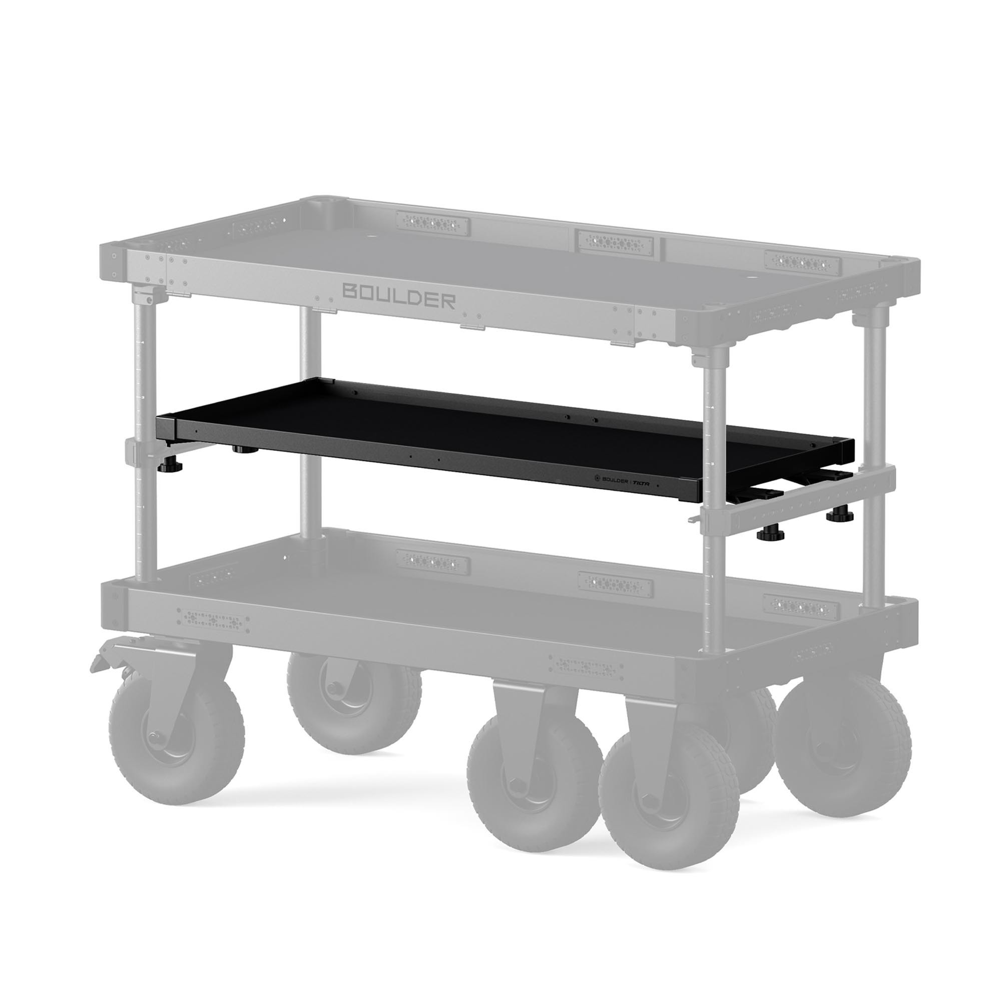TILTA Mid Level Tray for Boulder Camera Cart – Long (Black)
