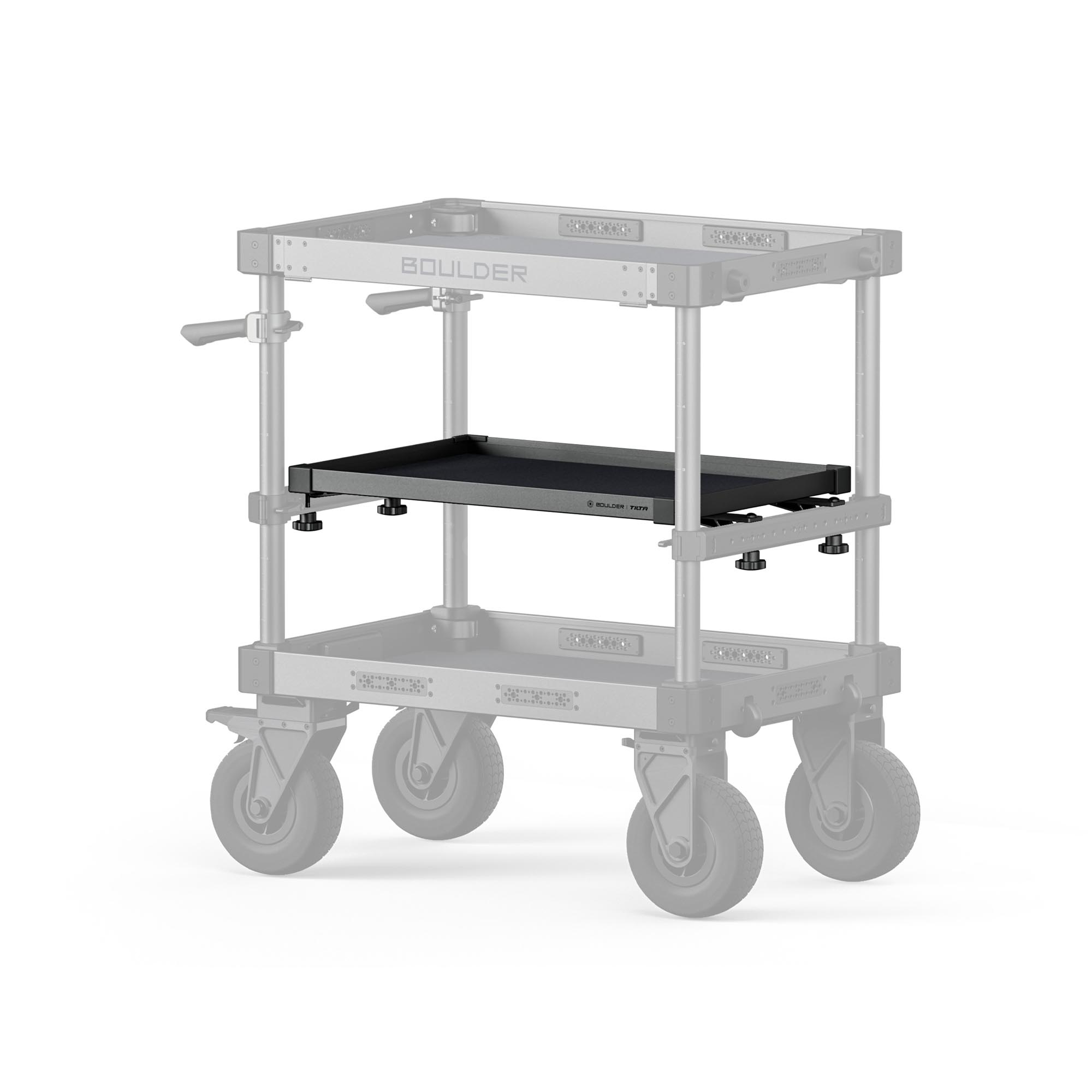 TILTA Mid Level Tray for Boulder Camera Cart – Standard (Black)