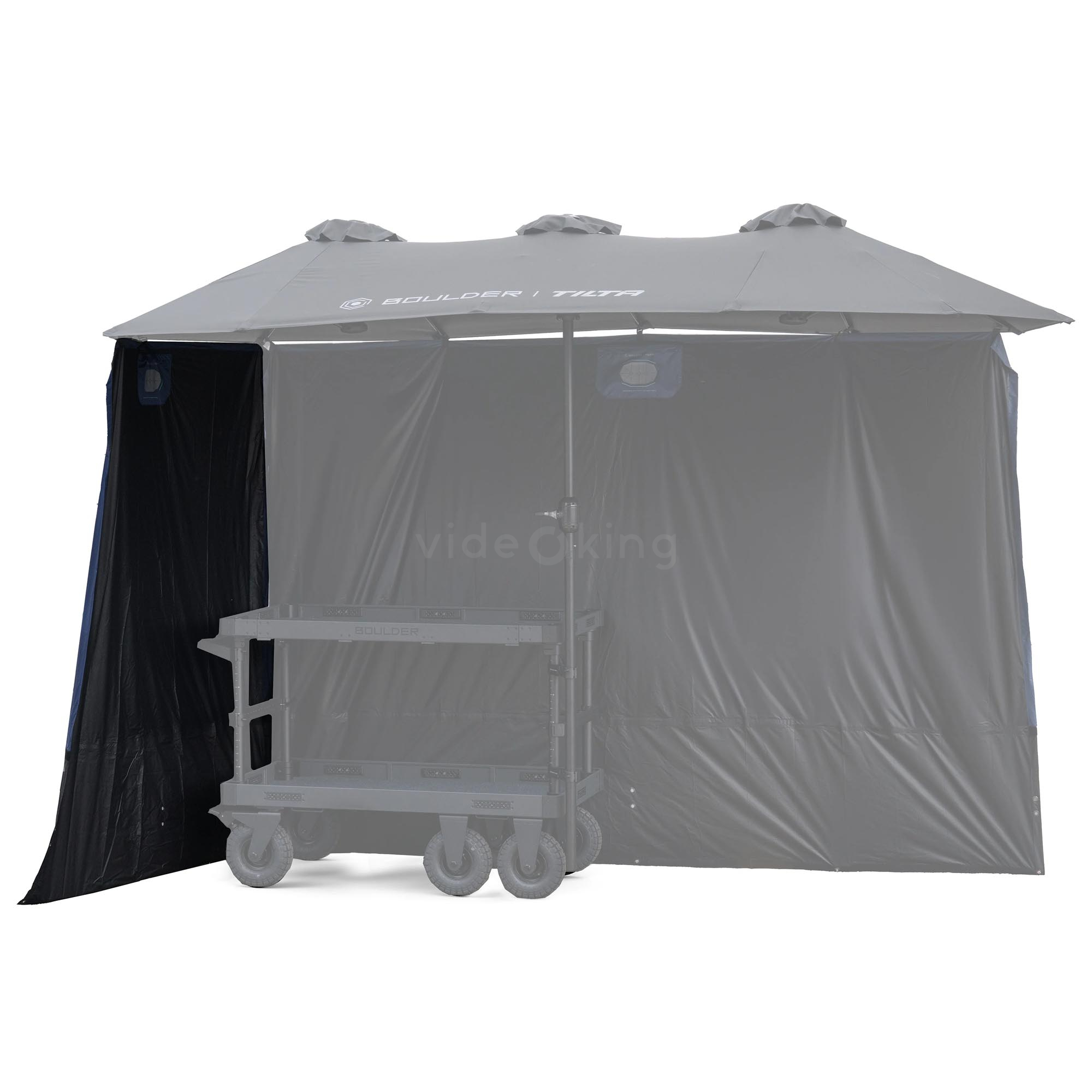 TILTA Sunshade for Boulder Camera Cart Extended Umbrella – 2 Panel (Black)